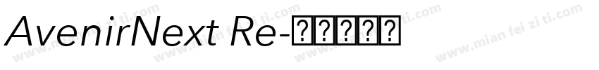 AvenirNext Re字体转换